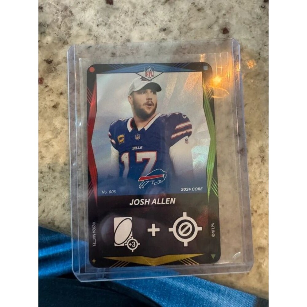 Josh Allen 2024 UNO Elite nfl foil  Wild Card Blue Green Red Yellow SSP Bills mv